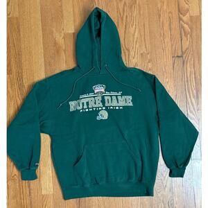 Vintage Norte Dame 2007‎ Sugar Bowl Jansport Hoodie Sweatshirt Men's Large- EUC